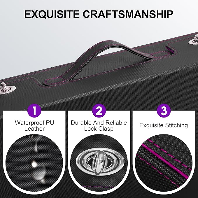 Trading Card Storage Box with Portable Handle, 3000+ MTG Storage Box with 4 - Image 5