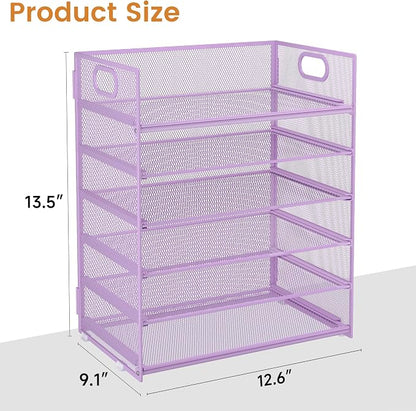 Subekyu 6 Tier Paper File Tray Organizer - Image 6
