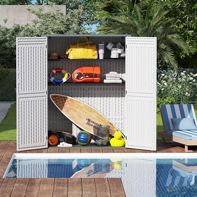 EHHLY Vertical Resin Storage Shed - Image 4