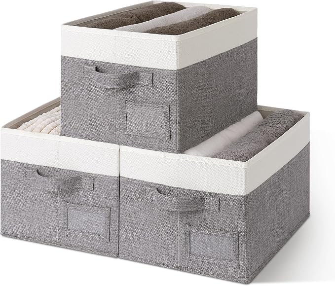 GRANNY SAYS Fabric Storage Bins, Closet Storage Bins by GRANNYSAYS