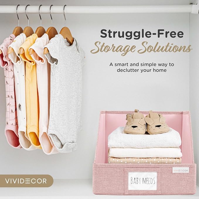 VIVIDECOR Open Front Trapezoid Closet Bins 12x12x10 – Easy Access Shelf - Image 6