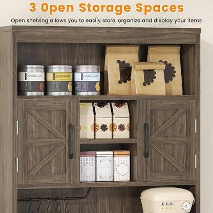 Saudism 70 Inch Farmhouse Storage Cabinet - Image 7