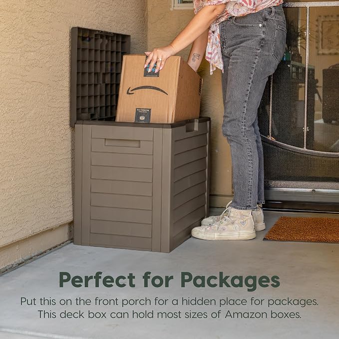 IRIS USA 35-Gallon Outdoor Deck Storage Box, Lockable & UV-Protected, - Image 6