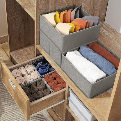 Criusia Drawer Organizer Clothes, 8 Pack Underwear Organizer, Foldable Closet - Image 7