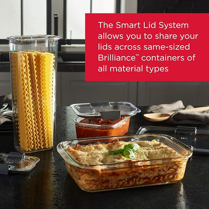 Rubbermaid Brilliance Glass Food Storage Containers, 8 Cup, Leak-Proof - Image 4