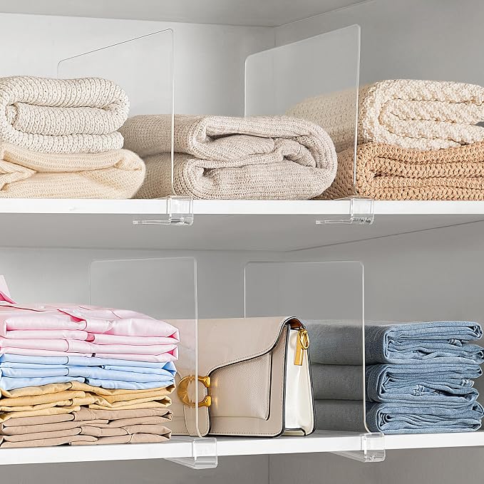 HBlife 12 Inches Tall Shelf Dividers, Purse Organizer - Image 6