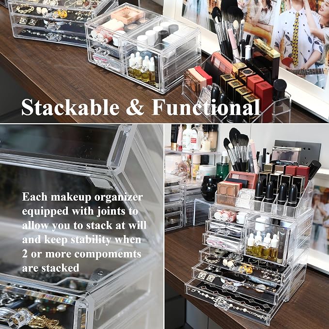 Sea Team Clear Makeup Organizer - Image 6