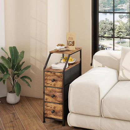 Tohomeor Narrow Dresser Tall Skinny Storage Tower Vertical Slim Chest of Drawers - Image 5