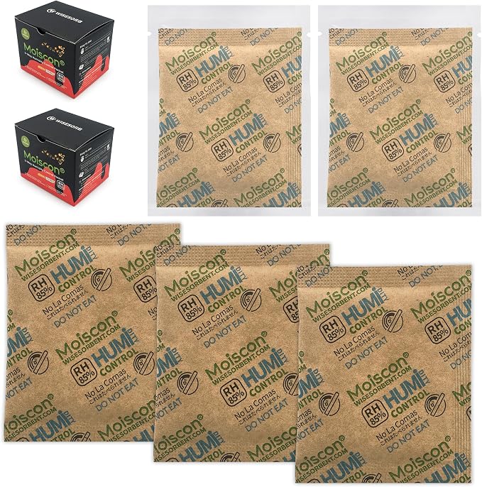 30 Pack 85% RH Size 8 Two-Way Humidity Control Packs by Wisesorb