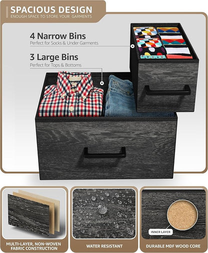 Sorbus Dresser with 7 Faux Wood Drawers - Image 5