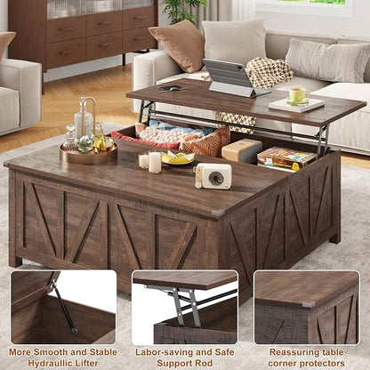 chartustriable 43.3“ Lift Top Coffee Table - Image 7