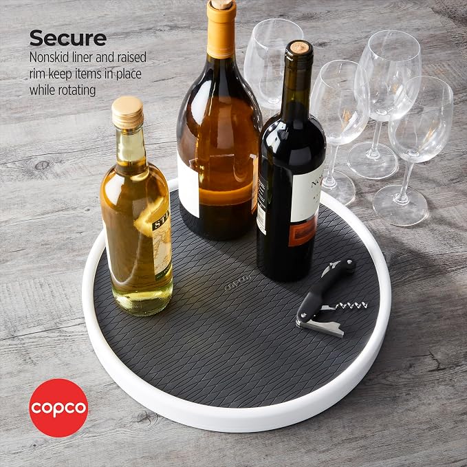 Copco 15 Inch Non-Skid Lazy Susan Turntable Organizer - Image 4