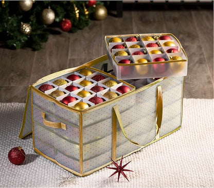 ZOBER Christmas Ornament Storage Box Plastic - Image 2