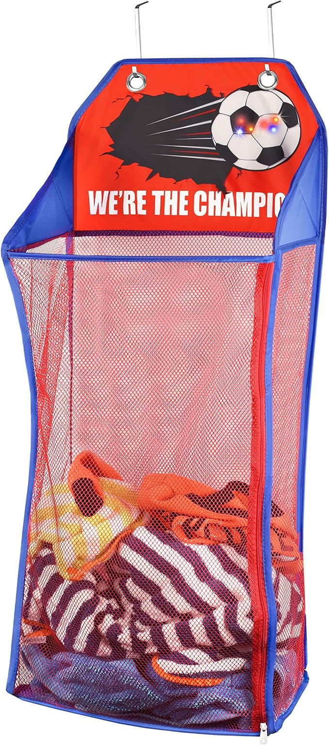Store & Score Over The Door Hanging Kids Fun LED Soccer Light-Up Collapsible by Unknown