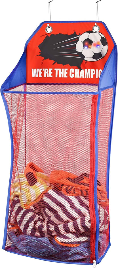 Store & Score Over The Door Hanging Kids Fun LED Soccer Light-Up Collapsible by Unknown