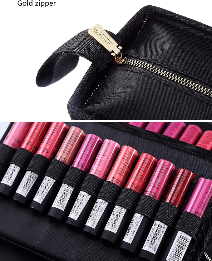 ROWNYEON Lipstick Organizer Bag Portable, Makeup Artist Storage, Large Capacity - Image 5