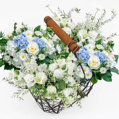 CVHOMEDECO. Square Chicken Wire Egg Basket Fruit Basket - Image 6