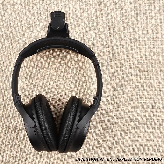 Fabric Wall Headphone Stand for Office, Cubicle Headphone Holder for Work Decor - Image 4