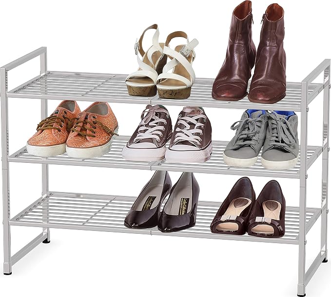 Simple Houseware 3-Tier Stackable Shoes Rack Storage Shelf by SimpleHouseware
