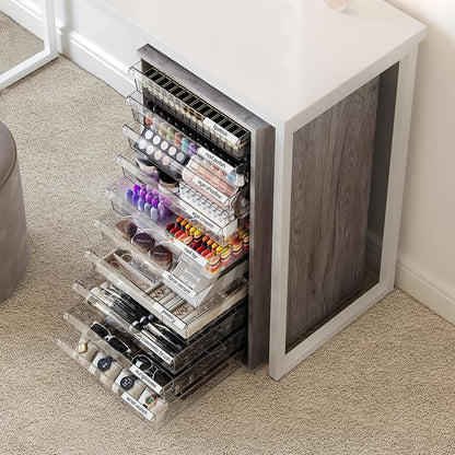 WOPITUES Storage Drawer Cart, Mobile Storage Cabinet, Makeup Storage - Image 9