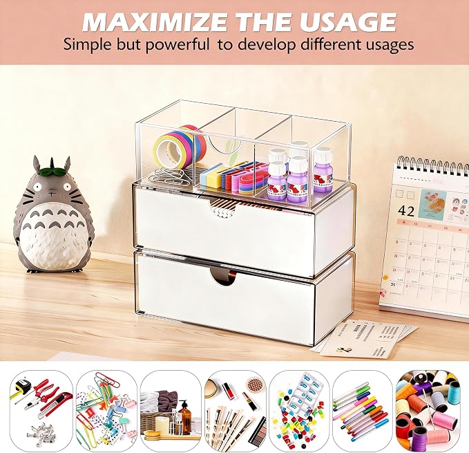 3 Tier Medicine Cabinet Organizer and Storage, Stackable Bathroom Medicine - Image 8