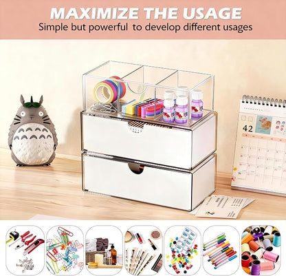 3 Tier Medicine Cabinet Organizer and Storage, Stackable Bathroom Medicine - Image 8