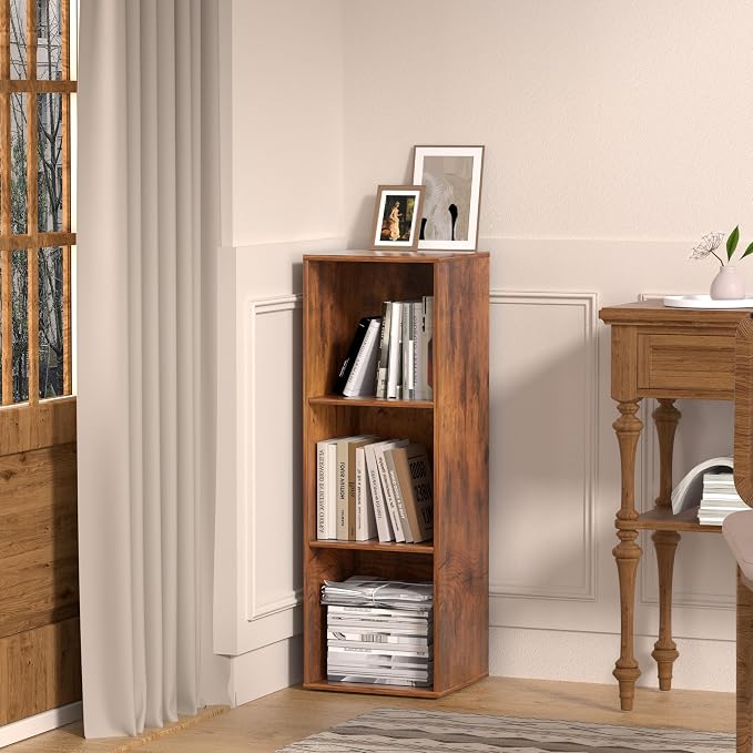 3 Cube Storage Organizer, 3 Tier Cube Low Bookcase Freestanding Storage Display - Image 8