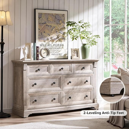 T4TREAM Farmhouse 7 Drawers Dresser - Image 3