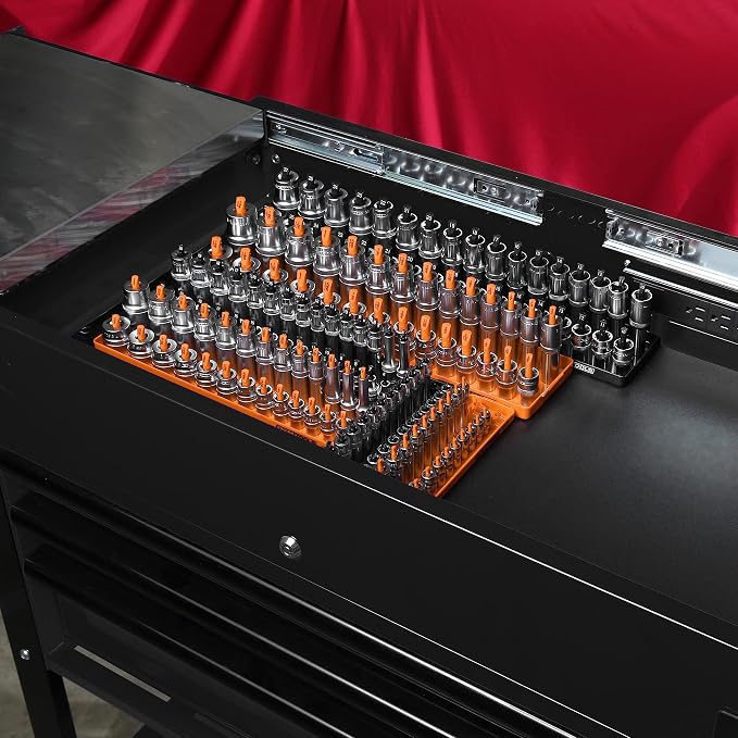 OEMTOOLS 22418 Magnetic Socket Organizer Set, 6-Piece Holder Set Includes 1/4" - Image 7
