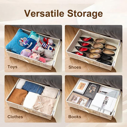 Vincona Under Bed Storage with Wheels, Rolling Under Bed Storage Containers - Image 5