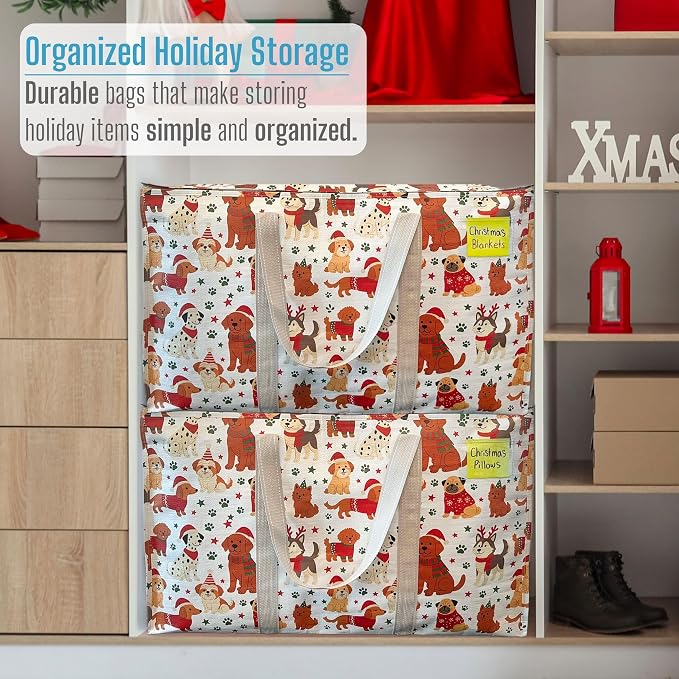 VENO 6 Pack Moving Bags and Large Christmas Storage Bins - Image 6