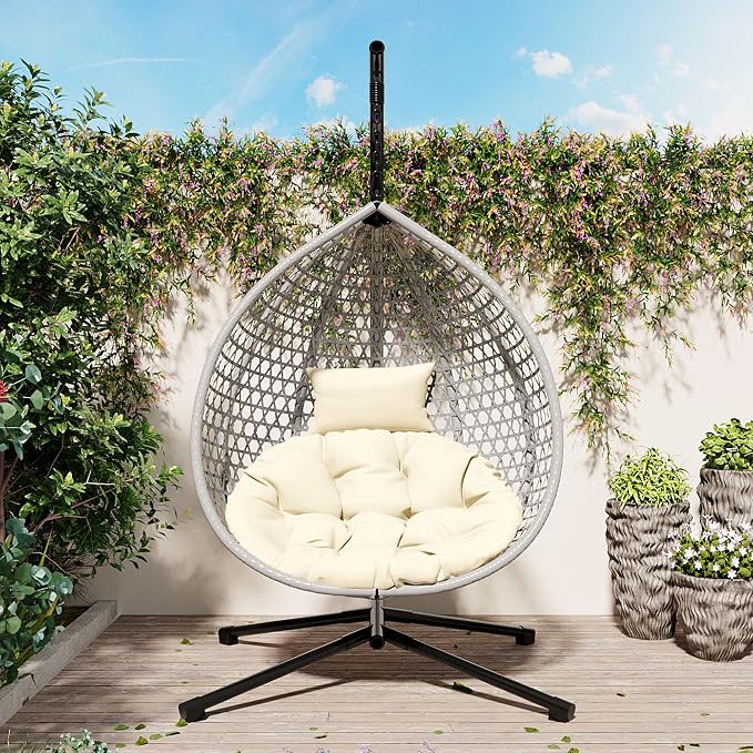 SOFTSEA Outdoor Wicker Egg Chair - Image 9