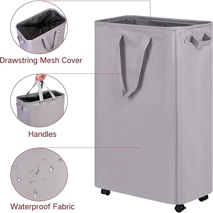 efluky Slim Laundry Hamper - Image 3
