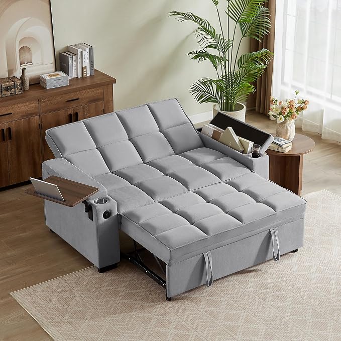 hansones ​66" Multi-Functional Pull-Out Sofa Bed by hansones