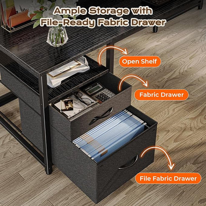 PRAISUN 55 Inch L Shaped Desk - Image 5