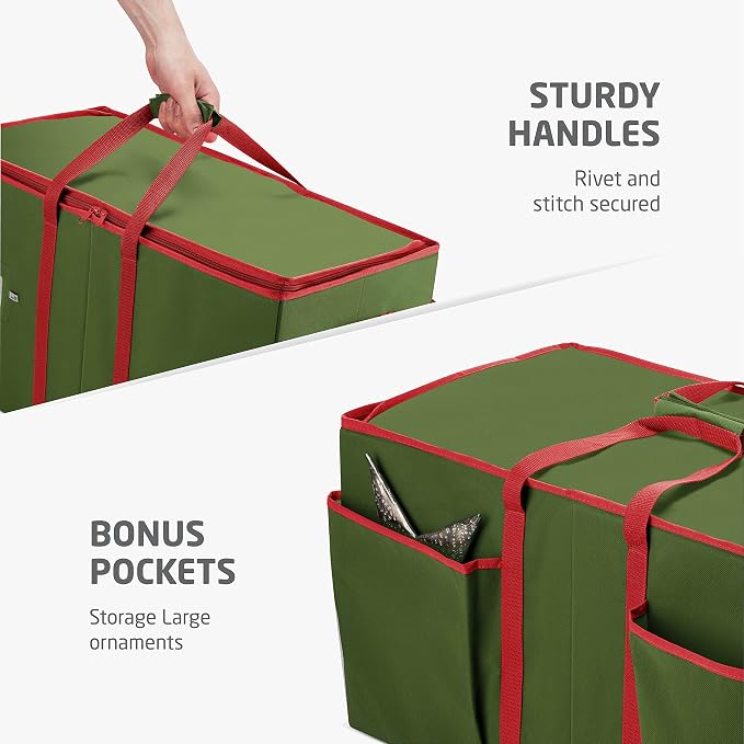 ZOBER Large Christmas Ornament Storage Box - Image 7