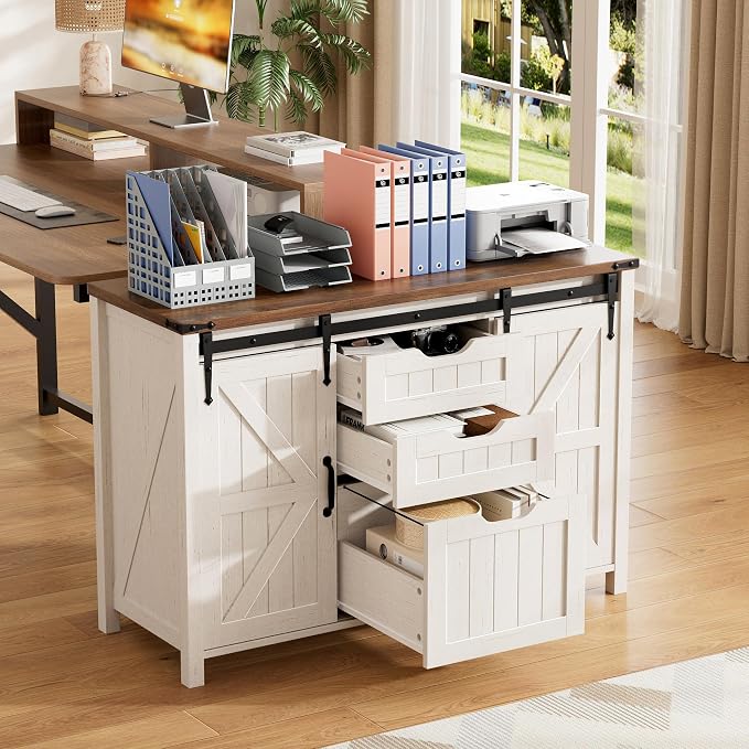 Halitaa 43.31” Farmhouse File Cabinet - Image 6