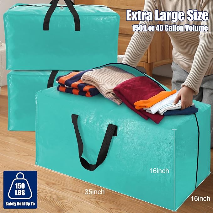 Cosy Family 8 Pack Heavy Duty Extra Large Moving Bags - Image 6