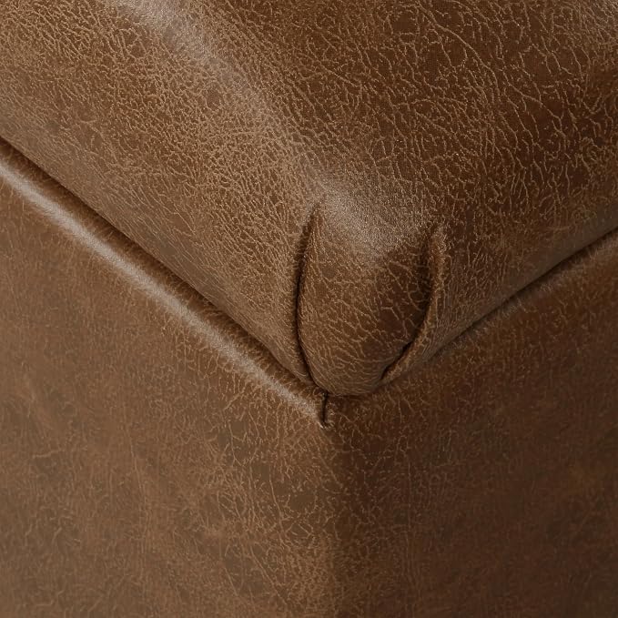 HomePop 40" Button Tufted Storage Bench - Image 7