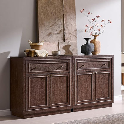 ACCOHOHO Modern Farmhouse Buffet Cabinet, Modular Storage Cabinet by ACCOHOHO