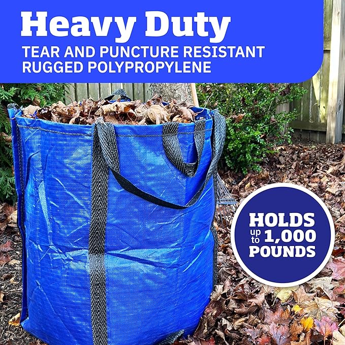 DURASACK Heavy Duty Home and Yard Bags, 3 Pack | 48-Gallon Reusable - Image 2