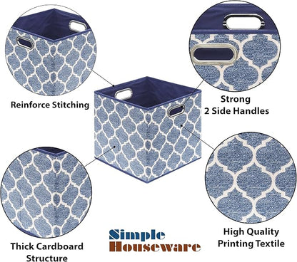 Simple Houseware 13-Inch Collapsible Fabric Cube Storage Bin - Image 5