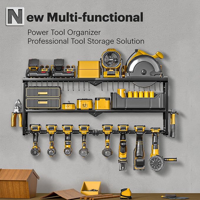 Spampur Power Tool Organizer Wall Mount, 15 Min Assembly, Maximum 150lb load - Image 3