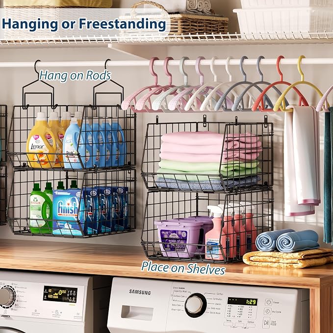 6-Tier Extended Depth Hanging Closet Organizers and Storage - Image 2