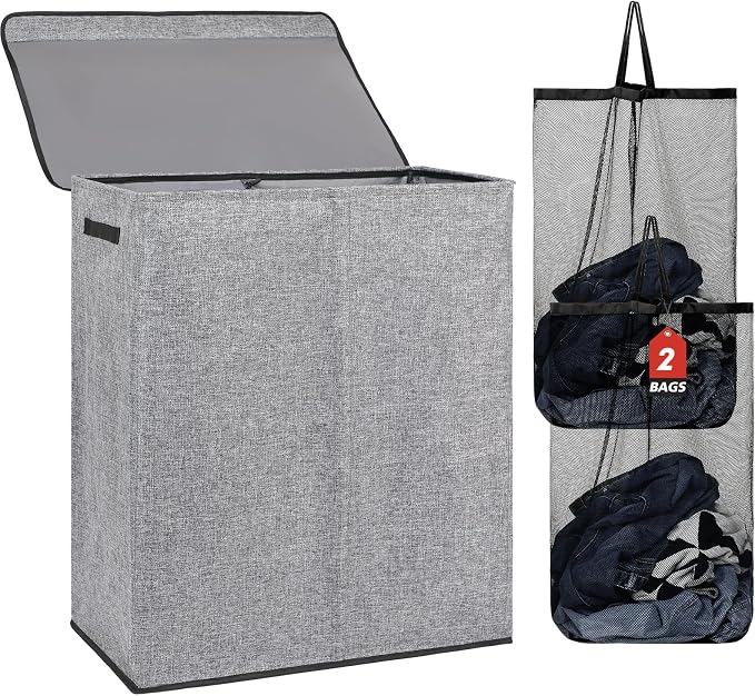 DOKEHOM 150L Double Laundry Basket by DOKEHOM
