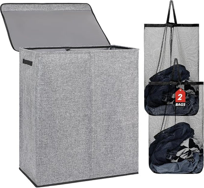 DOKEHOM 150L Double Laundry Basket by DOKEHOM
