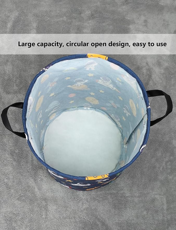 QUEENLALA Large Storage Basket, Laundry Hamper/Bathroom/Home Decor/Collapsible - Image 7