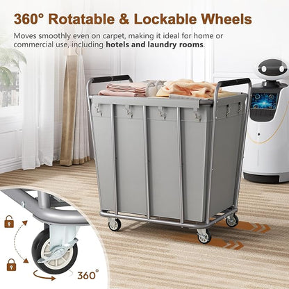 Hoctieon Large Laundry Cart - Image 5
