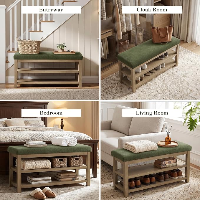 Zihanhome 2 Tier Shoe Rack Bench - Image 8