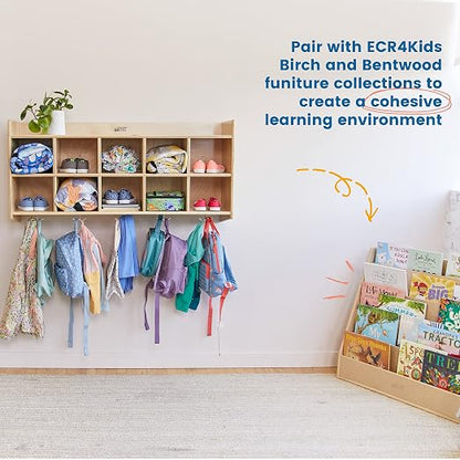 ECR4Kids 10-Section Hanging Coat Locker - Image 6